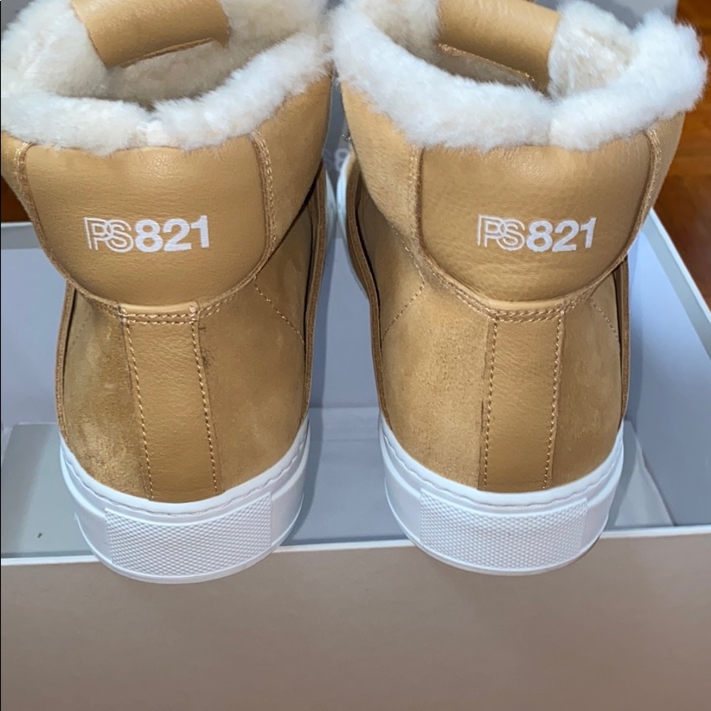 PS821 Limited Edition Camel Shearling High-tops - Picture 5 of 6